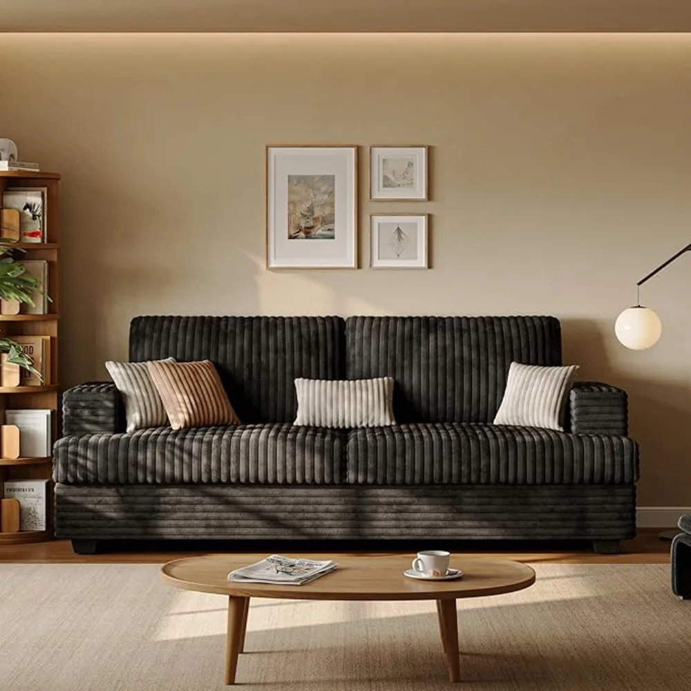 Seater Couches for Living Room Sofas Comfy Sectional Couch with 24" Deep Seat Loveseat Sofa for Small Apartment