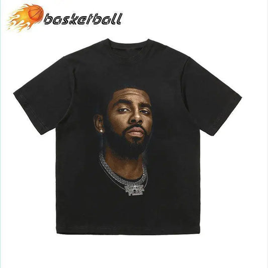 Owen Big Avatar American Retro Printed Basketball Sports Heavy Short-sleeved Tee Shirt Men Clothing Graphic T Shirts
