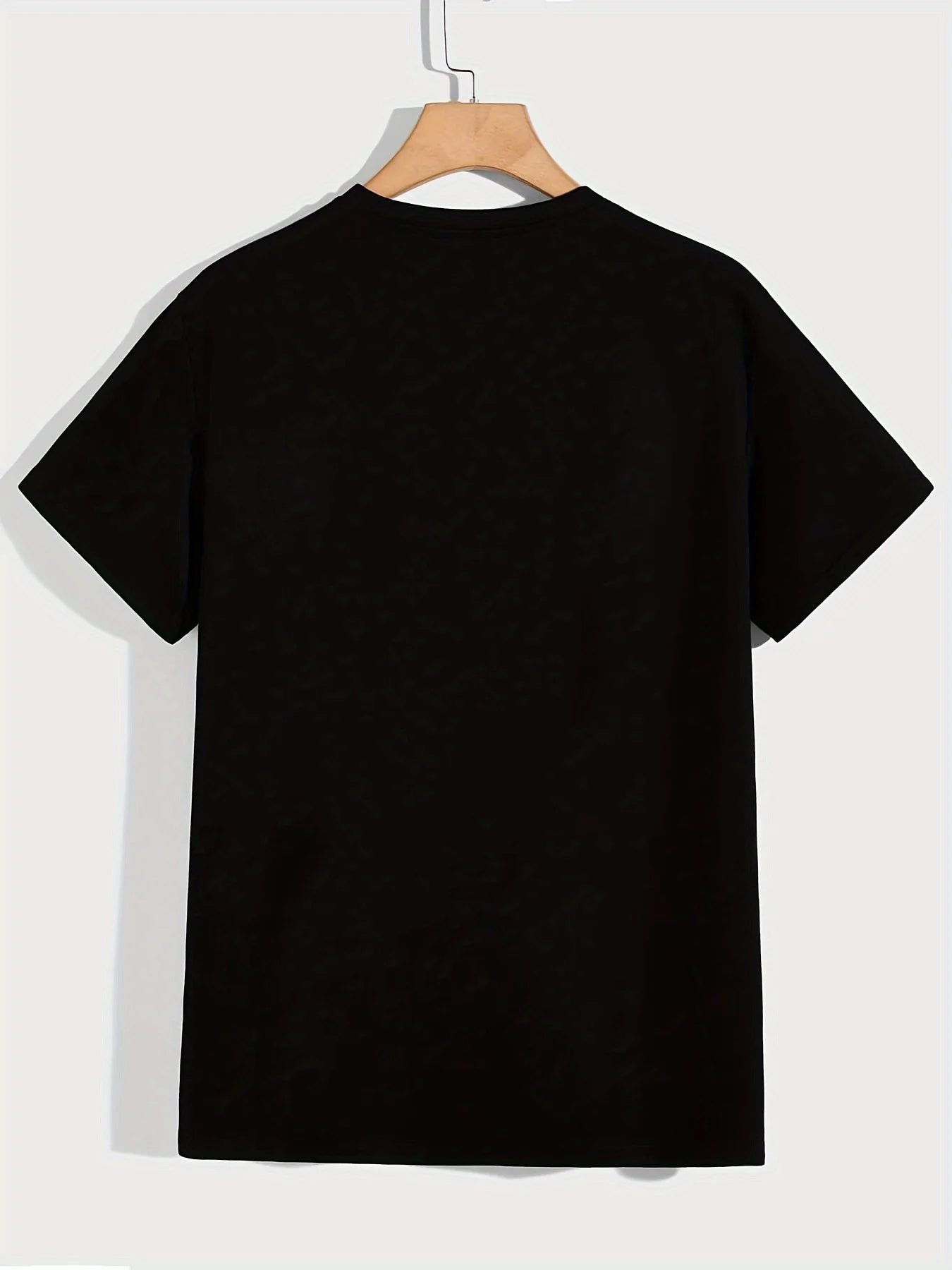 1pc Black Women Support Black African Men'S Printed T-Shirt, 100% Cotton Fabric, Crew Neck, Short Sleeve
