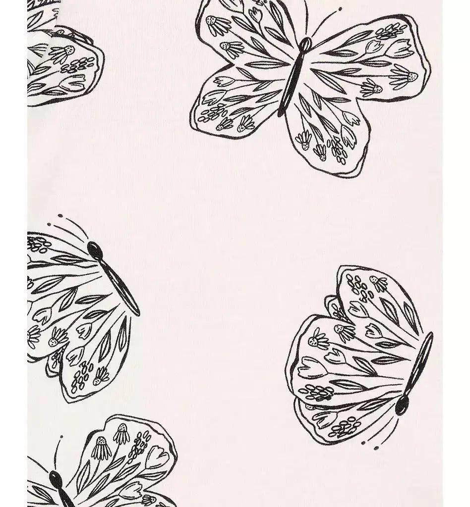 Carter's | Baby Girls Striped Butterfly Short-Sleeve Cotton Bodysuits, 5 Pack