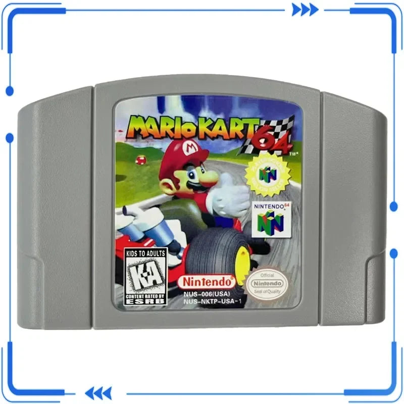Hot Selling Paper Mario N64 US Version 64-bit Console Video Game Cassettes Super Smash Bros N64 Game Children Top Birthday Gift