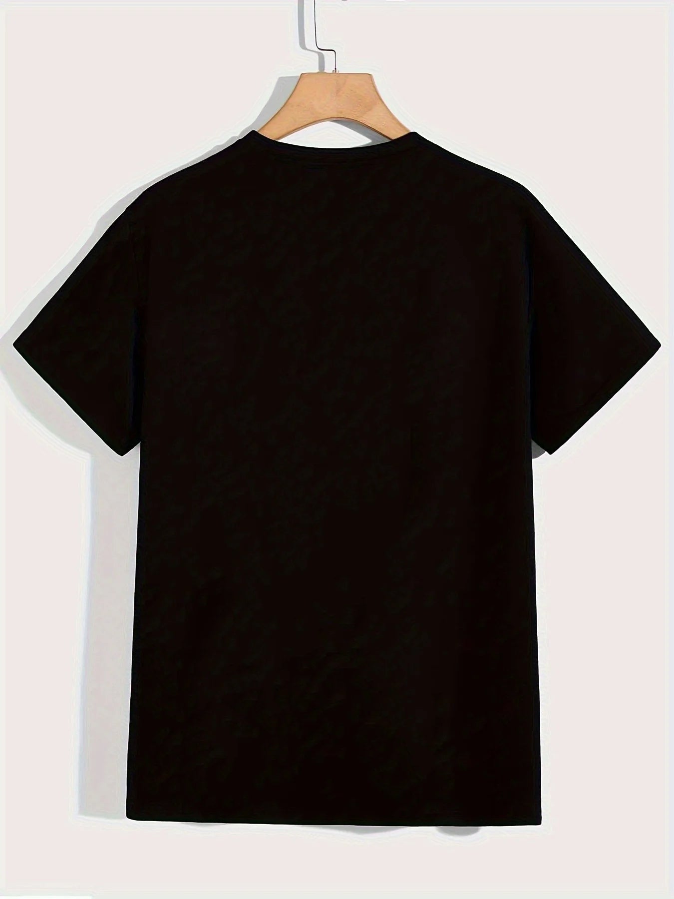 1pc Black Women Support Black African Men'S Printed T-Shirt, 100% Cotton Fabric, Crew Neck, Short Sleeve