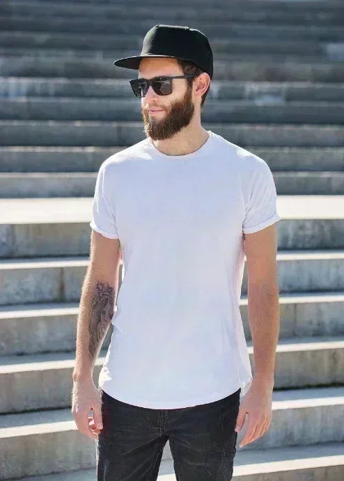 Hip Hop Streetwear Men Tshirts Basketball Star Print T Shirt 100%Cotton Breathable Tees Unisex Oversized Casual Y2K Clothes