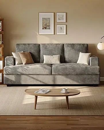 Seater Couches for Living Room Sofas Comfy Sectional Couch with 24" Deep Seat Loveseat Sofa for Small Apartment