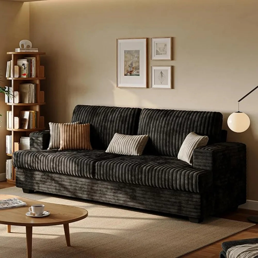 Seater Couches for Living Room Sofas Comfy Sectional Couch with 24" Deep Seat Loveseat Sofa for Small Apartment