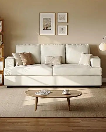 Seater Couches for Living Room Sofas Comfy Sectional Couch with 24" Deep Seat Loveseat Sofa for Small Apartment