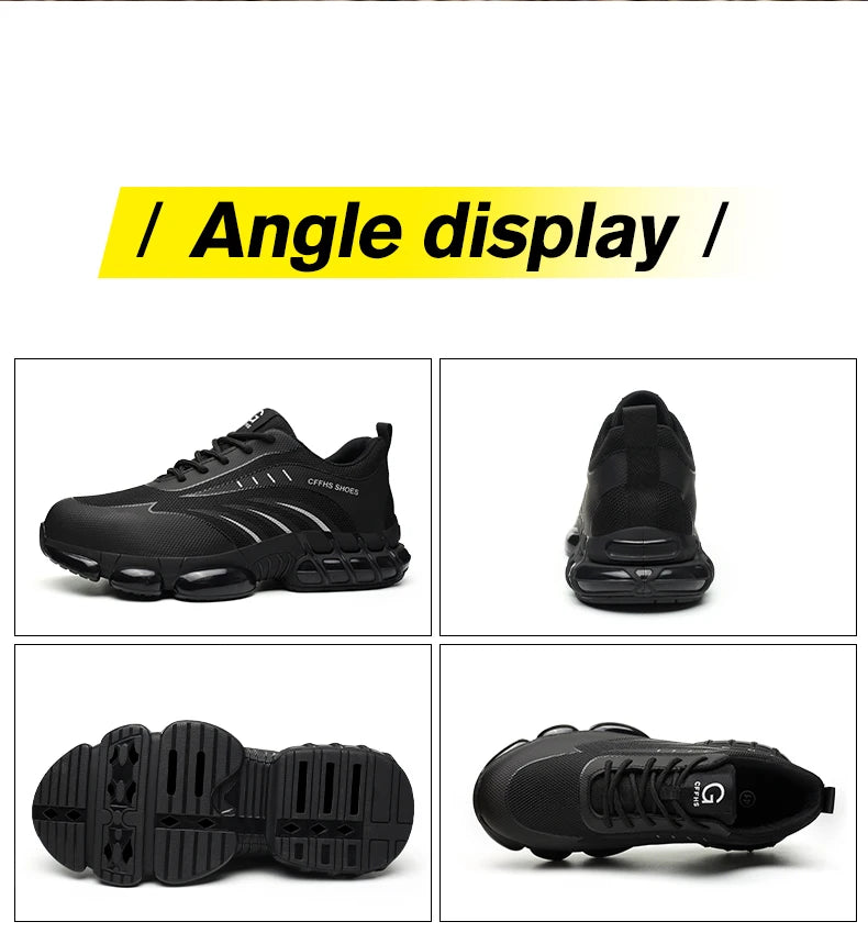 Breathable, lightweight and comfortable anti-smash and anti-puncture safety shoes